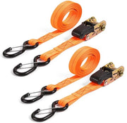 Ratel con gancio 2-pack - ratel pesante 3M lungo e 25mm largo con chiusura a molla, catene di traino logistico per dispositivi mobili, motocicli