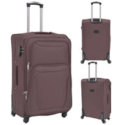 3 pz Set di Valigie Trolley Morbide Color Caff¨¨ CFW8001309