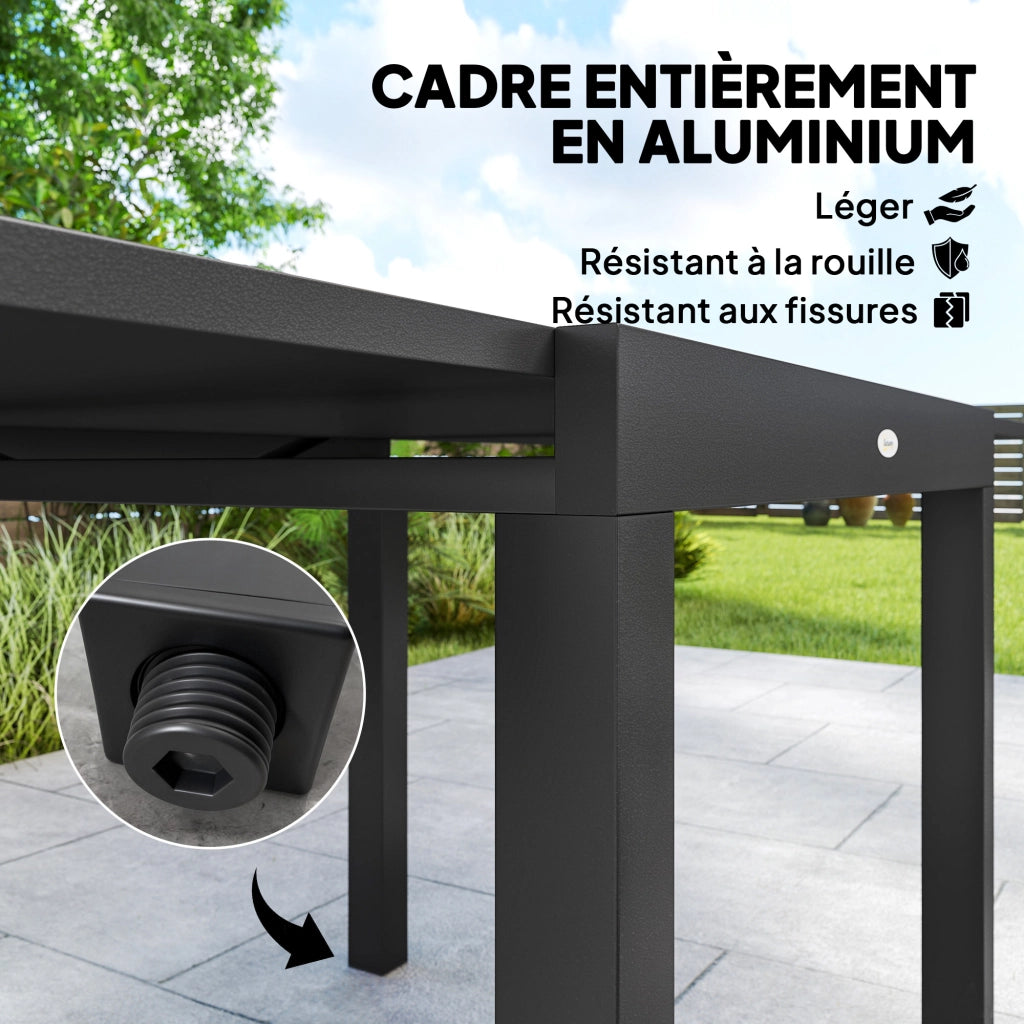 Tavolo da pranzo allungabile con sedie ¨C zephmum ¨C grigio 90x180x75 cm