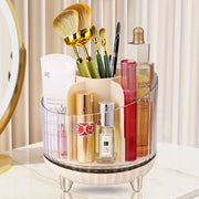 Organizzatore di trucco rotativo 360° con 7 compartimenti - Transparente - Organizzatore elegante per prodotti di trucco