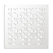 SHAPE - Pannello in PVC traforato - Parasole Misura: 73x73 cm, Colore: bianco