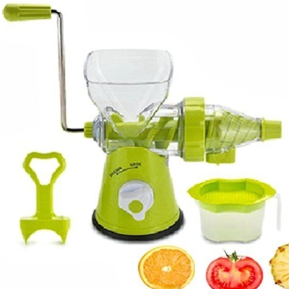 Trade Shop - Spremiagrumi Centrifuga Manuale Spremi Frutta Verdure Succo Polpa Blocco Ventosa -