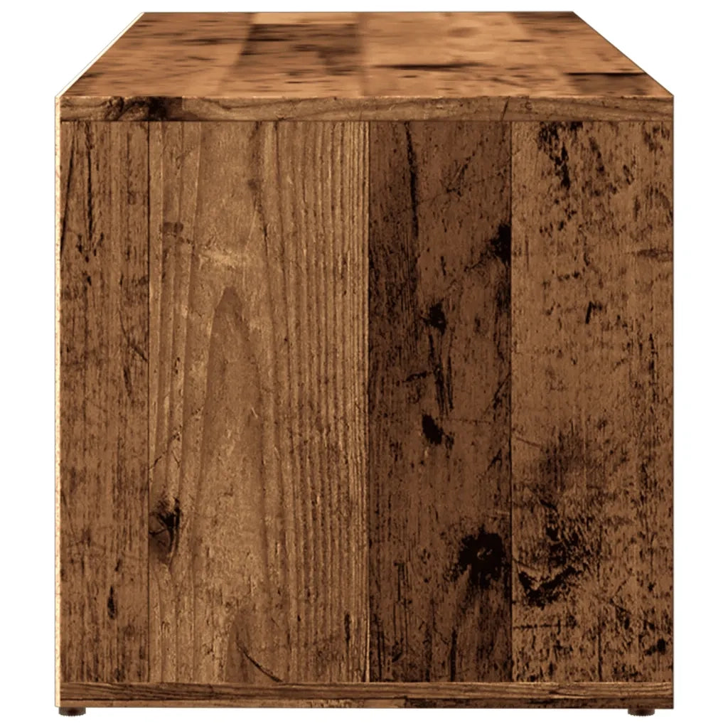 Panchina con Scarpiera Legno Antico 105x35x35 cm in Truciolato
