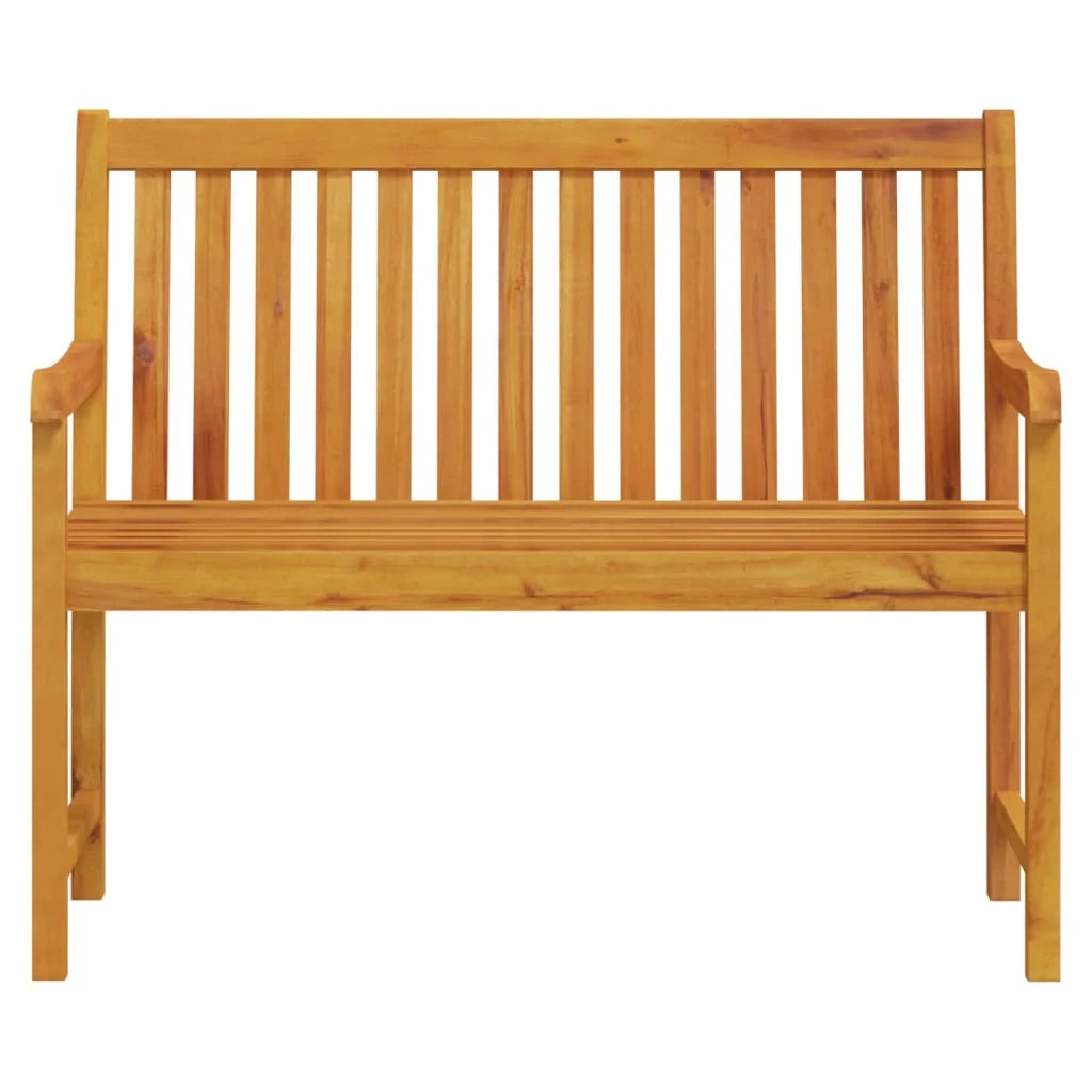 Panca da giardino mobili da esterno terrazza 110 x 55,5 x 90 cm legno massello di acacia 02_0011168