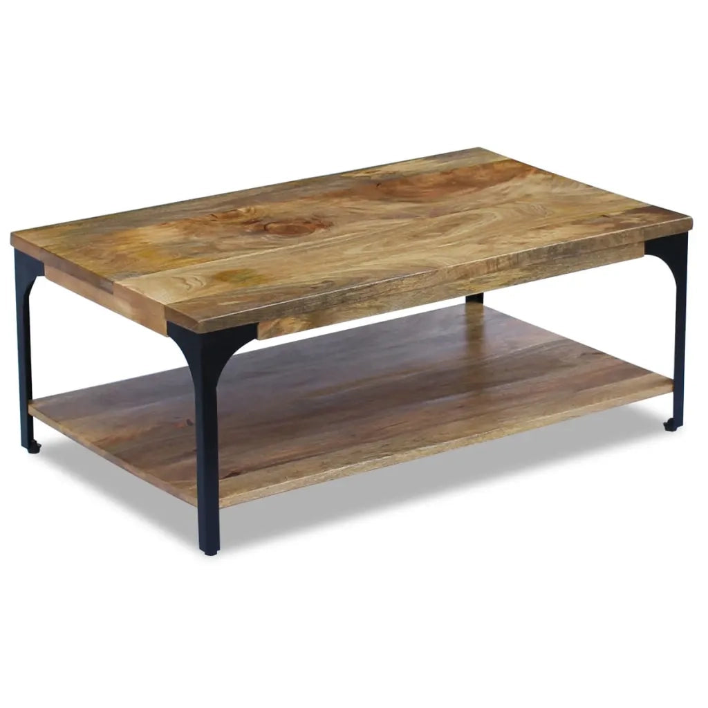 Tavolino da salotto | Tavolino da caff¨¨ | Tavolino da Soggiorno in Legno di Mango 100x60x38 cm