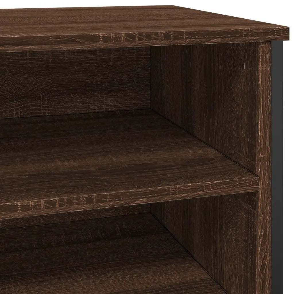 vidaXL Scarpiera Rovere Marrone 80x38x78 cm in Truciolato