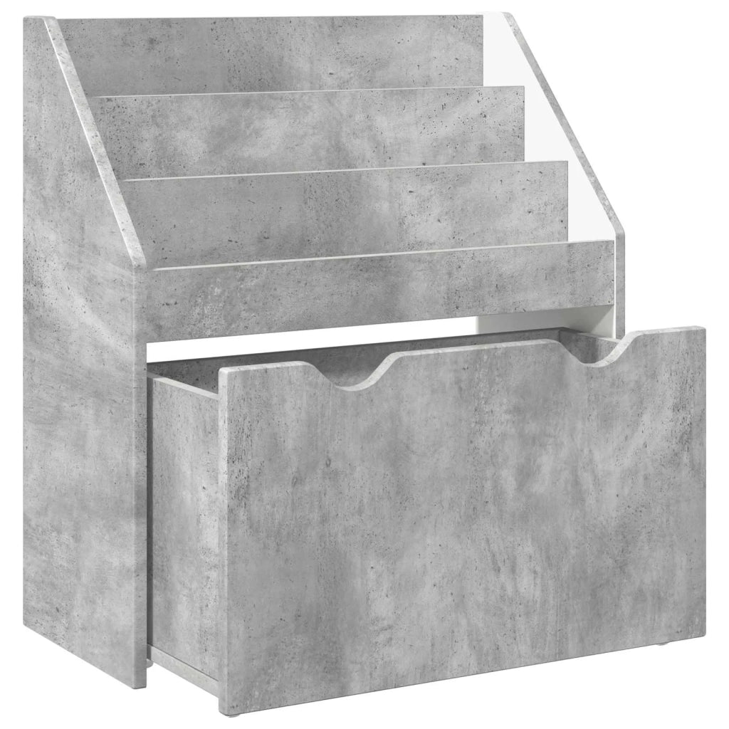 Libreria per Bambini Grigio cemento 60 x 29,5 x 69 cm