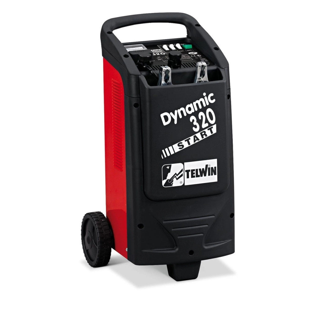 Trade Shop - Telwin Caricabatteria Avviatore Starter Carrellato 230v 12-24v Mod. Dynamic 320 -