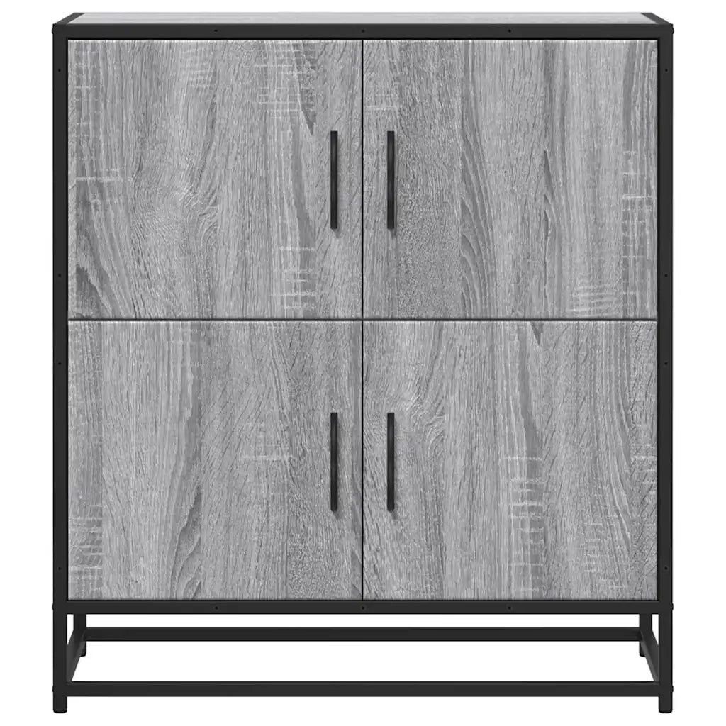 Credenza Grigio Sonoma 68x35x76 cm in Legno Multistrato