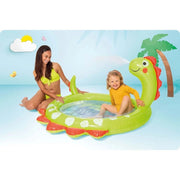 Trade Shop - Piscina Baby Gonfiabile Per Bambini Dinosauro 119 X 109 X 66cm 68lt Estate 58437 -