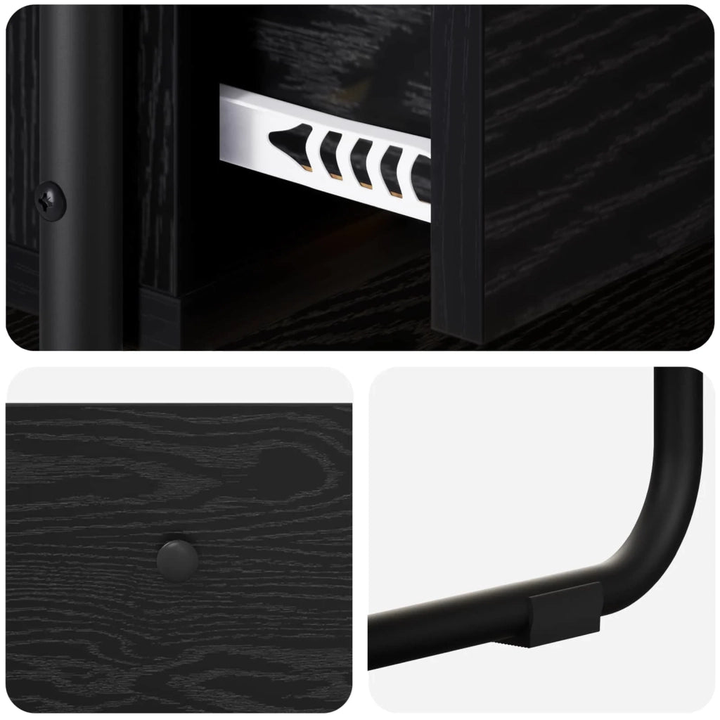 Tavolo consolle Rovere Nero 100 x 40 x 75 cm 8007551