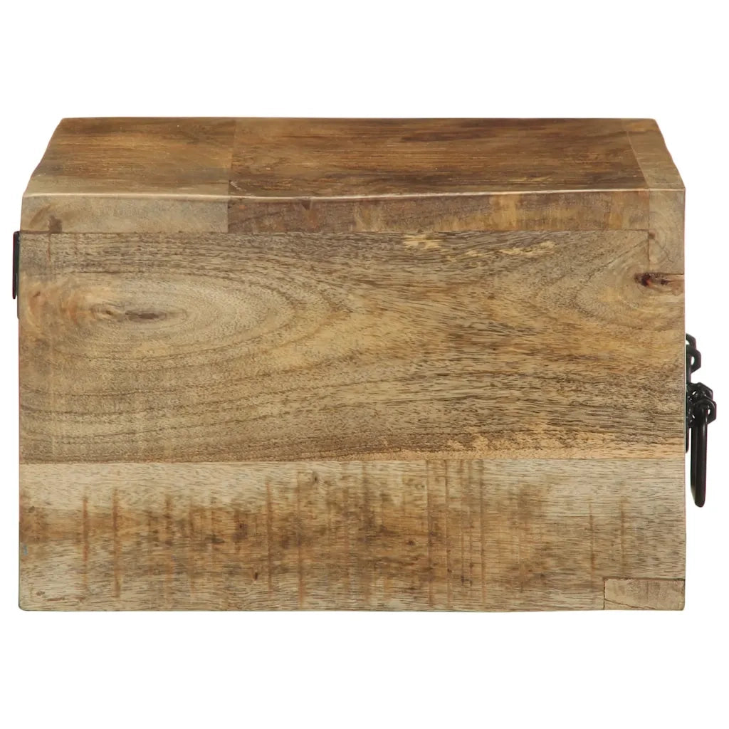 Mobile TV a Parete 60x30x19 cm Legno Grezzo Massello di Mango 4017458