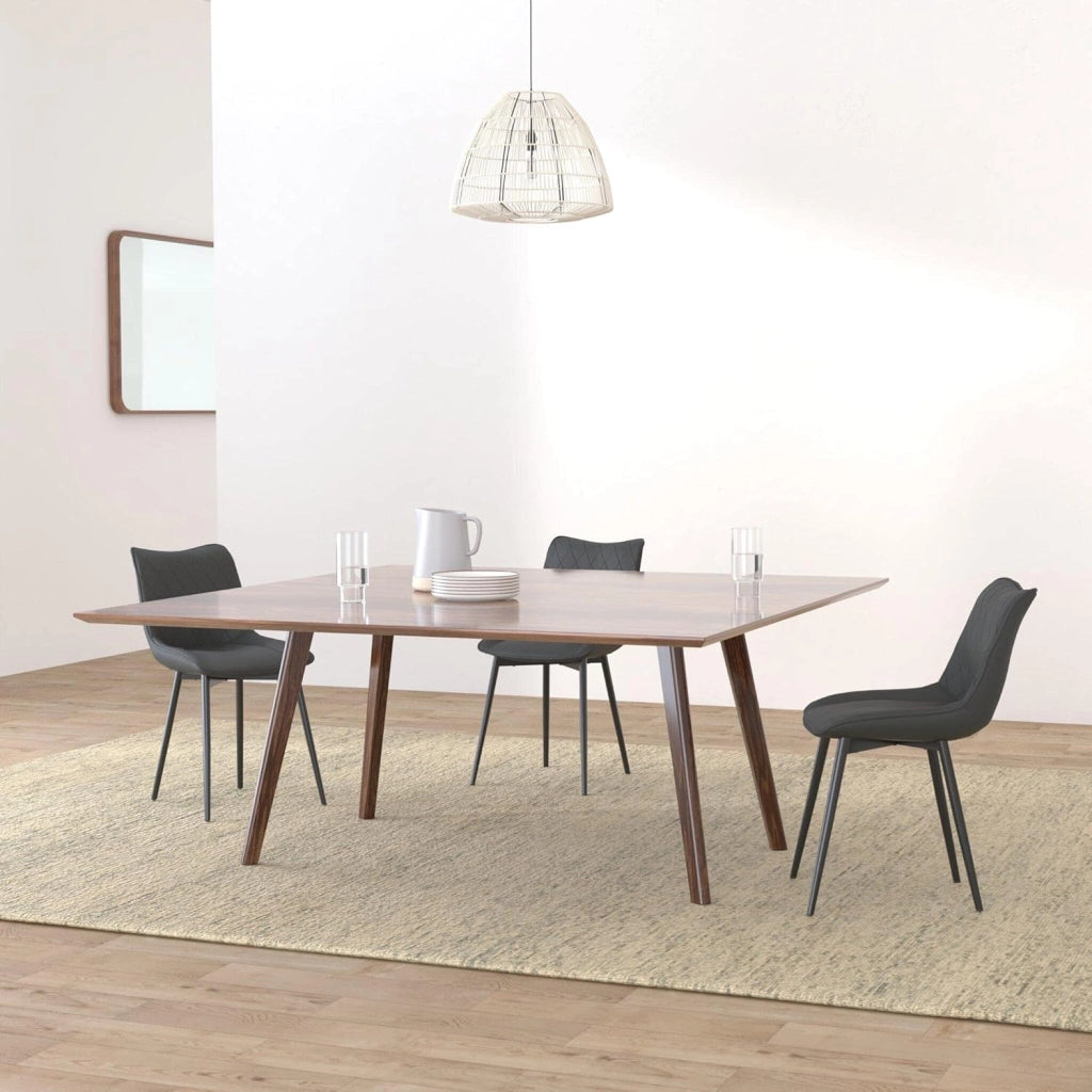set di 2 sedie sala da pranzo sedie cucina moderne sedie imbottite Adatte per Sala Pranzo, Soggiorno, Camera da Letto Estetica in Tessuto tecnico Antracite Metallo BH248an-2