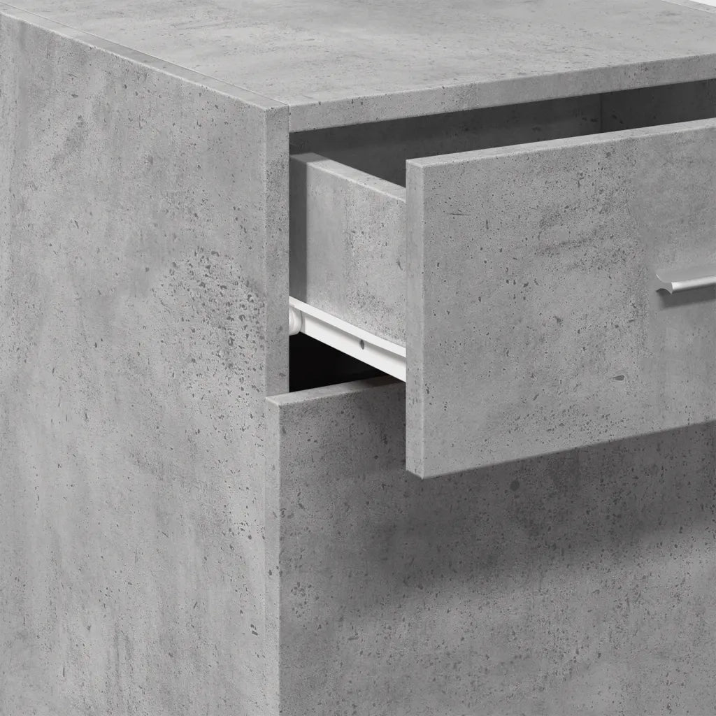 Credenza | Madia | Buffet da pranzo | Armadio da pranzo Grigio Cemento 40x42,5x93 cm in Legno Multistrato