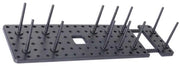Opbergrek multifunzionale - 1 pezzo - nero - plastica - 54 x 15 x 10 cm