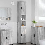 Mobile da Bagno con porta Grigio Sonoma 30 x 35 x 192 cm 883340