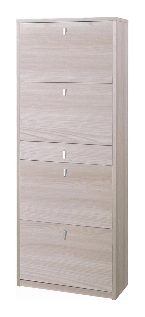 KIT SCARPIERA 4 ANTE A RIBALTA 1 CASSETTO H164 L63 P29 Cm FINITURA OLMO CHIARO SARMOG Sk569k