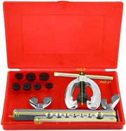 Kit di strumenti per affacchiare tubi in acciaio, 9 pezzi set con scatola di trasporto - per la riparazione di auto e biciclette.