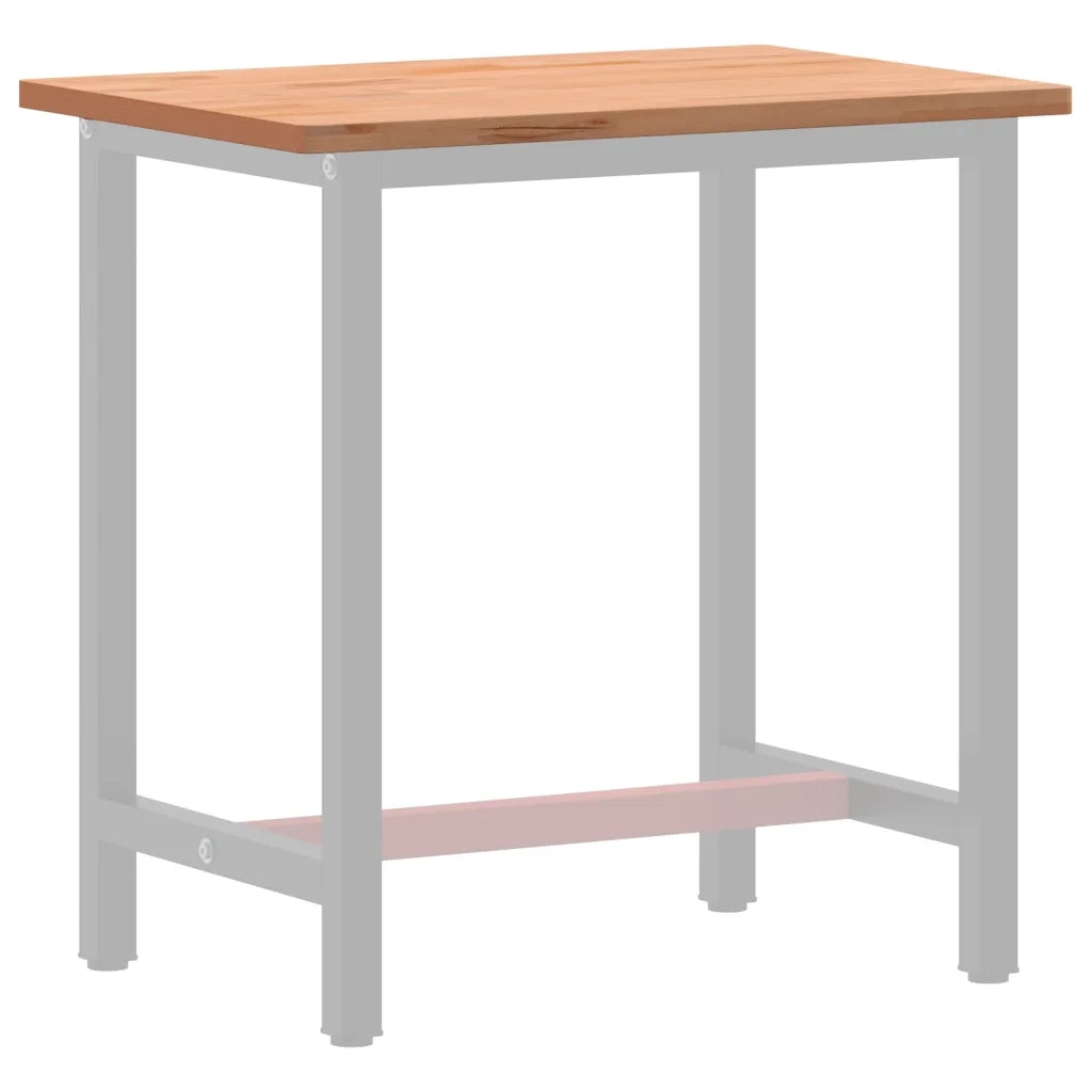 Piano Tavolo | Superficie Tavolo | Piano Scrivania 80x55x2,5 cm in Legno Massello di Faggio