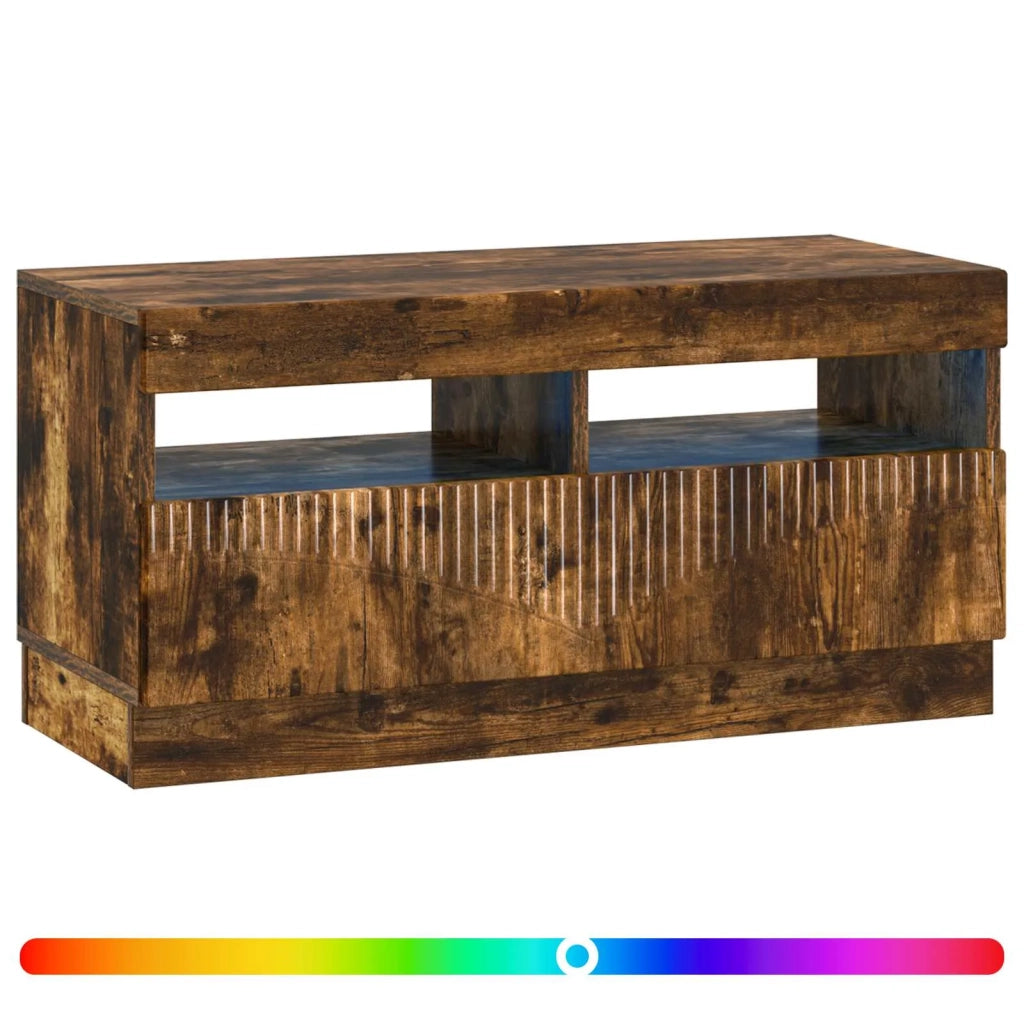 Mobile TV LED Rovere Fumo Legno ingegnerizzato 897440