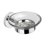 PORTA SAPONE NEXO ACCIAIO/ VETRO TRASPARENTE