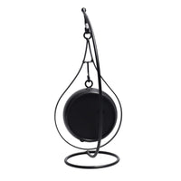 Orologio da Tavolo Pendolo 11x14xh25 cm in Metallo Nero