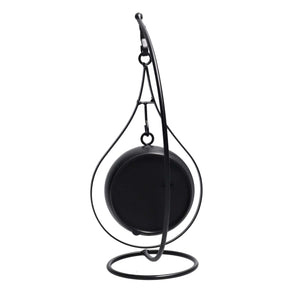 Orologio da Tavolo Pendolo 11x14xh25 cm in Metallo Nero