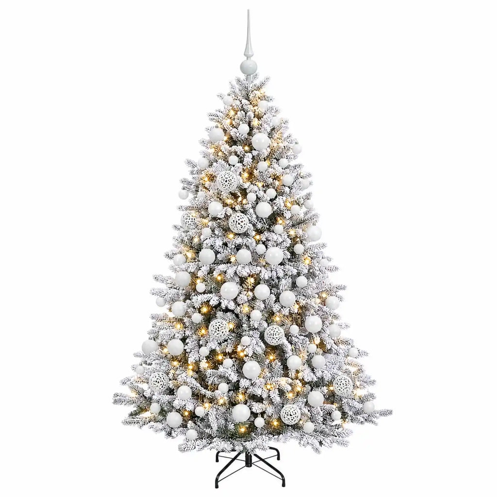 Albero di Natale Artificiale con Palline 210 cm 300 LED 3467093