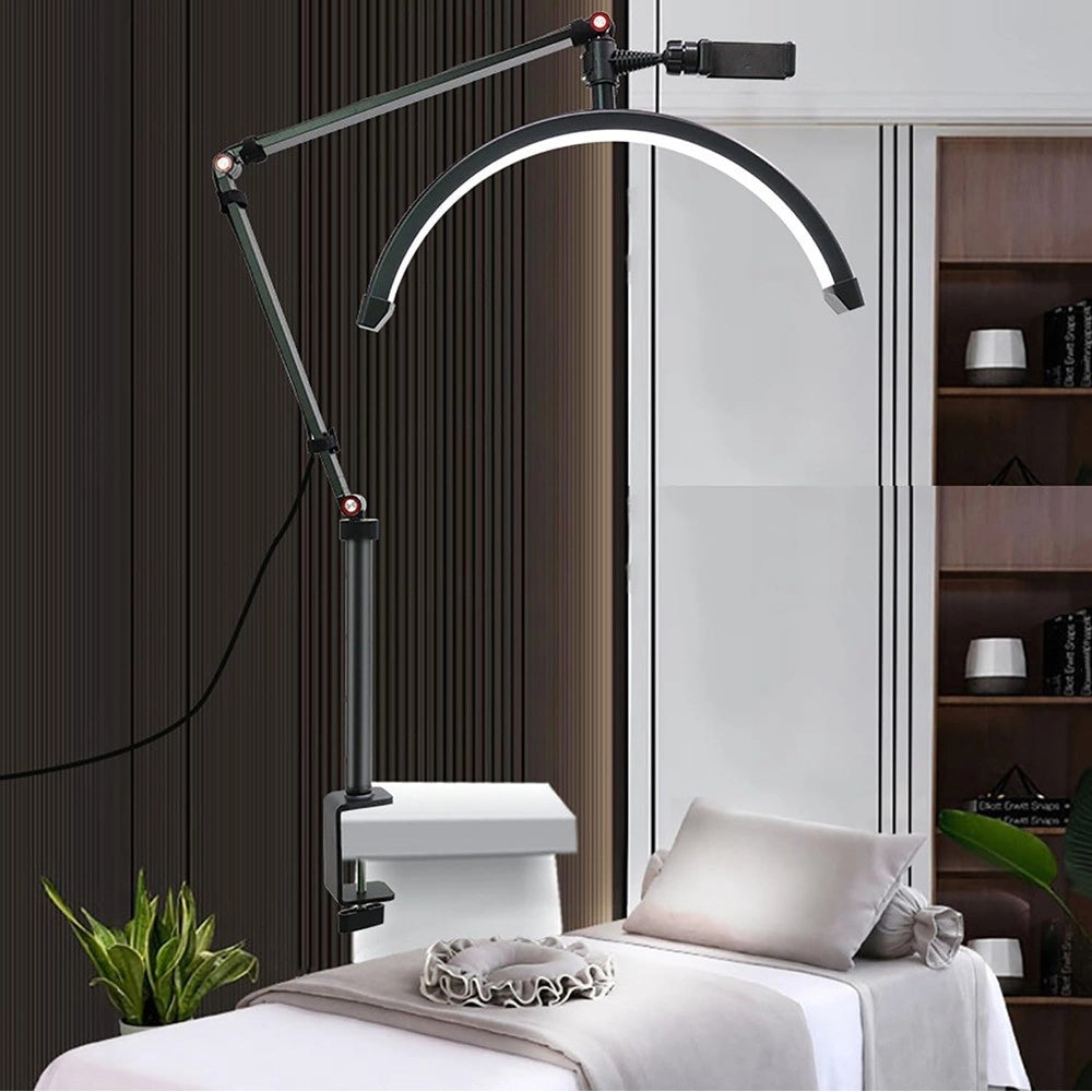 Trade Shop - Lampada A Led Per Extension Ciglia Da 16" Con Supporto Telefono Unghie Tatuaggi -
