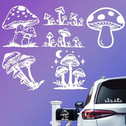 Sticker per Panno di Peltro - 5 Stuks - Sticker in Vinile - Piante Magiche - Decorazione per Veicoli - Stile Fiabesco