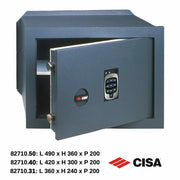 Cassaforte a Muro Elettronica da Incasso Blindata Sicurezza Cisa DGT Vision Dimensioni: L 420 x H 300 x P 200 - Mod. 82710.40