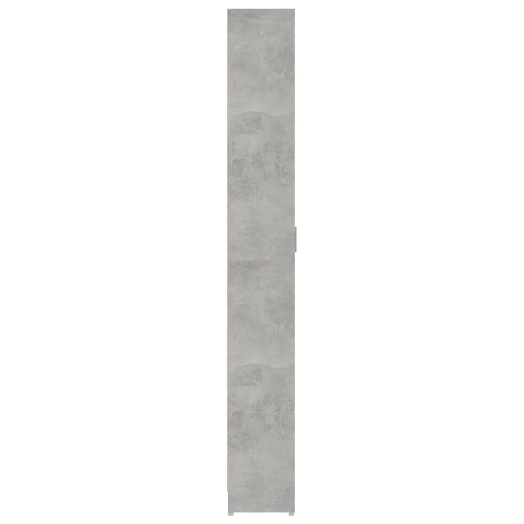 Armadio Corridoio Grigio Cemento 55x25x189 cm Legno Multistrato
