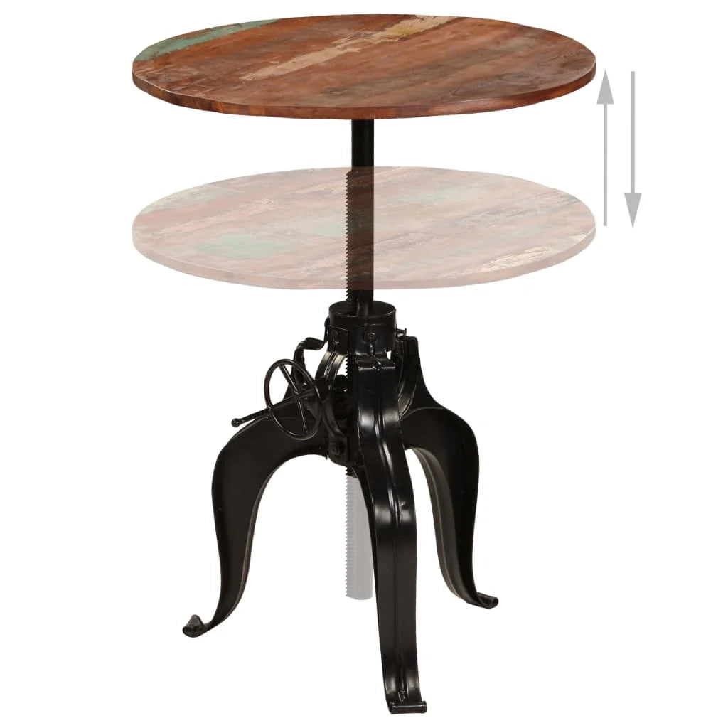 Tavolo alto da bar/bistrot in legno massello di recupero 75 cm 0902074