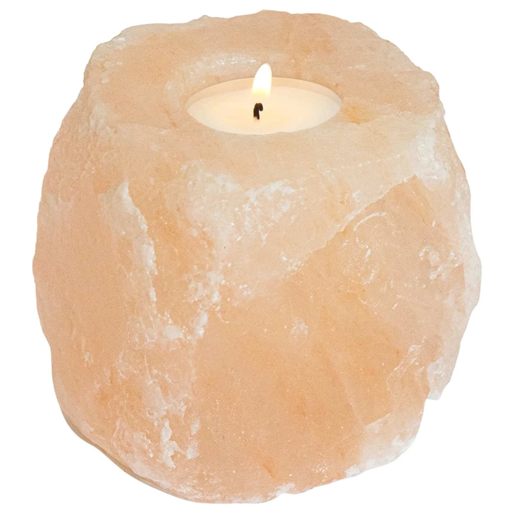 Portacandele in pietra di sale Rosa Sale Rock CFW8077367