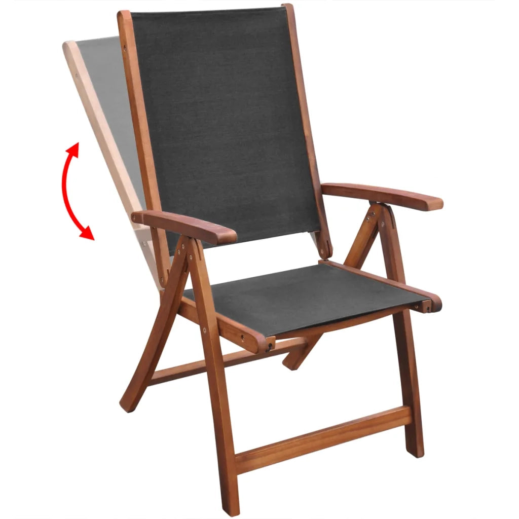 Set da Pranzo da Giardino 9 pz con Cuscini Massello di Acacia 42649