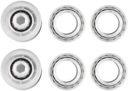 Accessori per piscina - Kit di sostituzione per pulitore - Set di 4 pneumatici - 2 carrelli - Materiale ABS - Regolabile 360° - Lunga durata