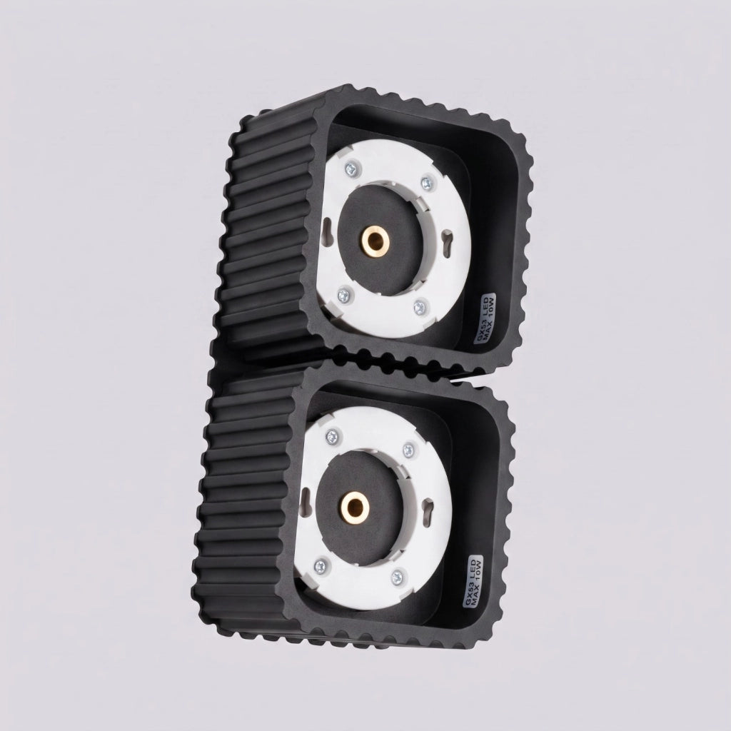 Plafoniera RIFF 2 nera Gx53
