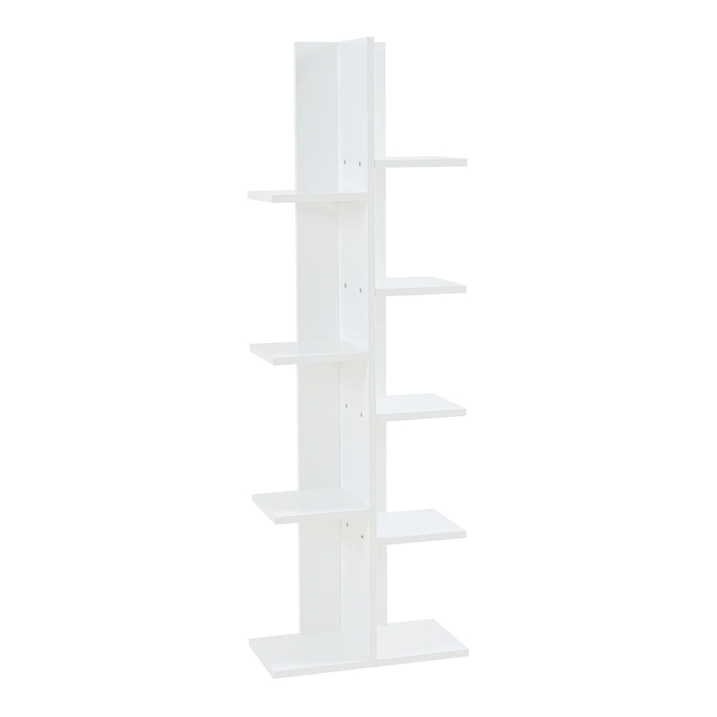 Libreria a 9 ripiani 122 x 40 x 20 cm bianca 03_0008995