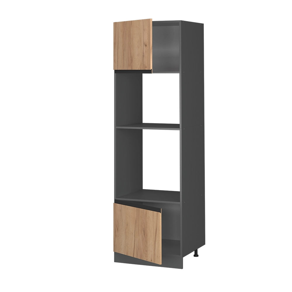 Vicco Set mobili bagno Quercia dorata 60 cm Forma a J