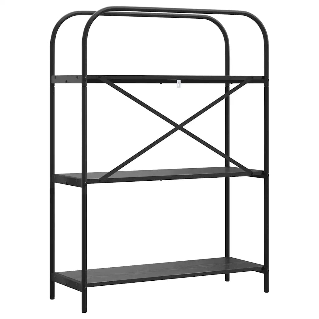 Libreria Rovere Nero 80 x 30 x 109 cm Legno multistrato 879845