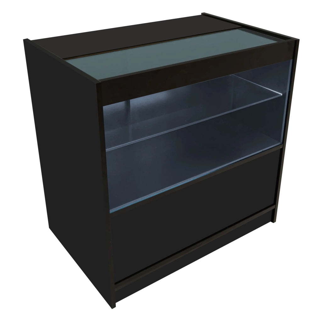 Set Banconi Neri Gravity LED B900 C900 CM60 TB60 con Vetrina e Serratura