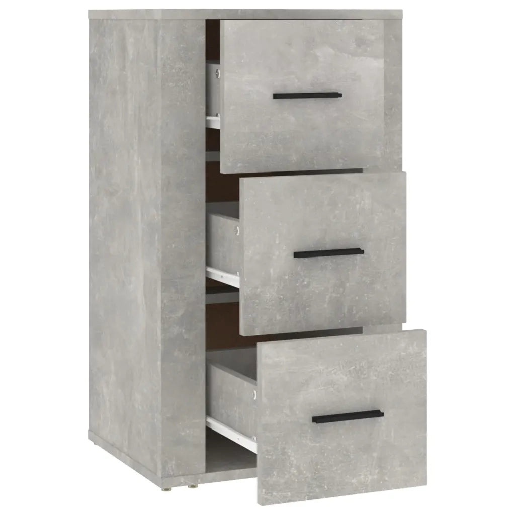 Credenza Grigio Cemento 40x33x70 cm in Legno Multistrato 819424