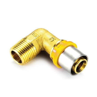 RACCORDO PER MULTISTRATO GAS CURVO MASCHIO- 26 x 3/4- TIEMM- pezzi 1