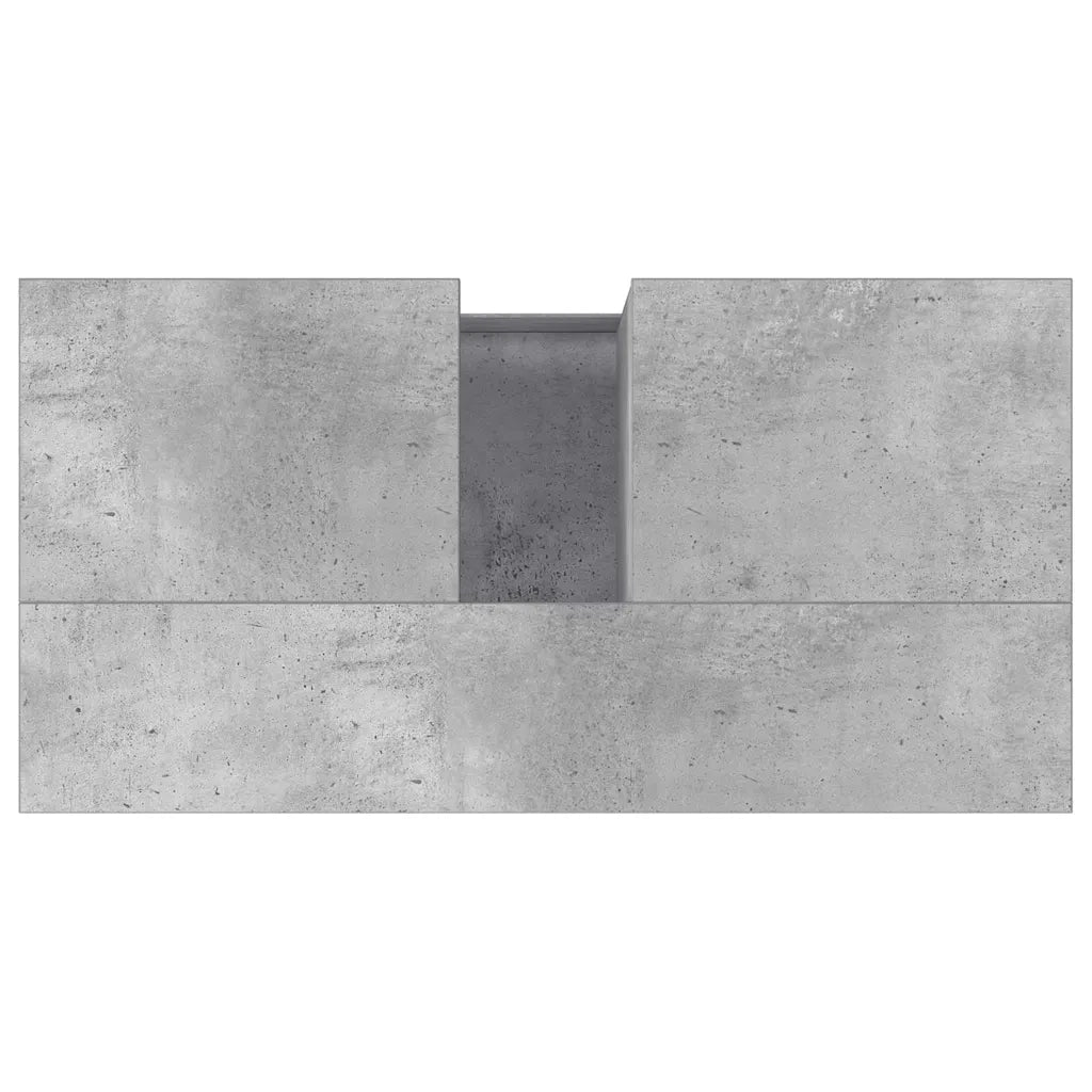 Armadietto da Bagno | Armadio da bagno Grigio Cemento 65x33x60cm Legno Multistrato