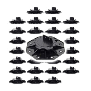 Set 30 supporti per pavimenti galleggianti, Altezza regolabile 18-25mm Max 2700 kg, Piedini per Decking