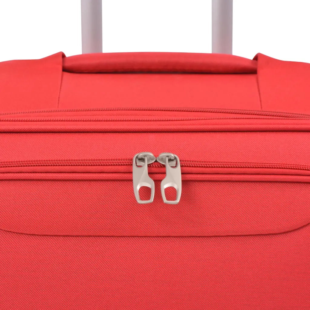 Set di Valigie Trolley 3 pz Morbide Rosse CFW4715372