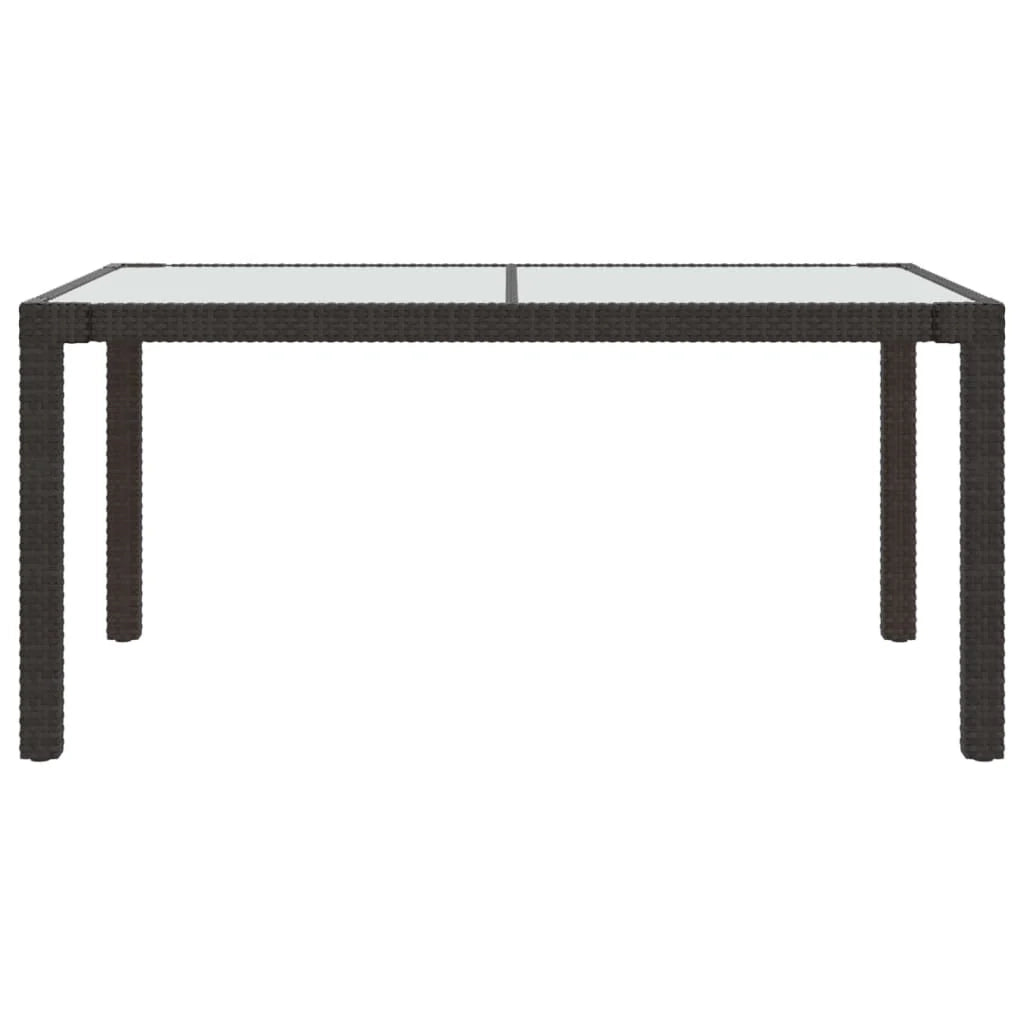 Set da salotto da esterno composto da 5 pezzi con cuscini in resina intrecciata marrone 02_0014953