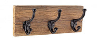 Appendiabiti da Parete 3 ganci Rafter in Legno Riciclato