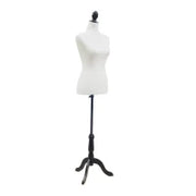 Manichino da Sarta in Schiuma, Legno e Metallo, 38x38x168 cm, Bianco