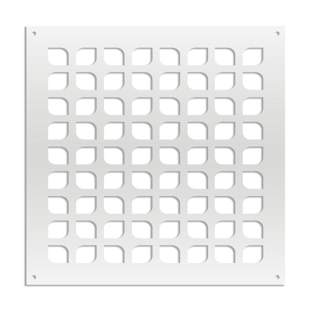COOKING - Pannello in PVC traforato - Parasole Colore: bianco, Misura: 48x48 cm